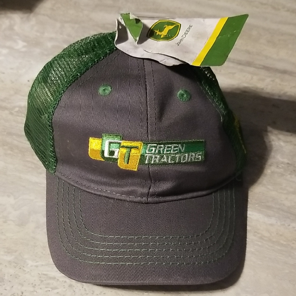 John Deere Green and Gray Toddler Hat New